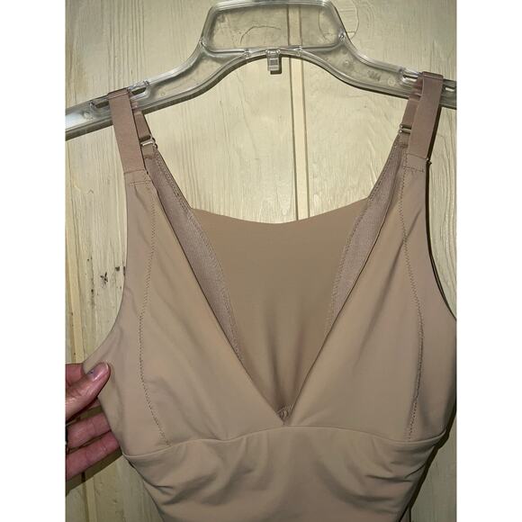 Maidenform Shaper Shapewear Small Open Bust Wear Your Own Bra Thigh Skimmer - Picture 6 of 12